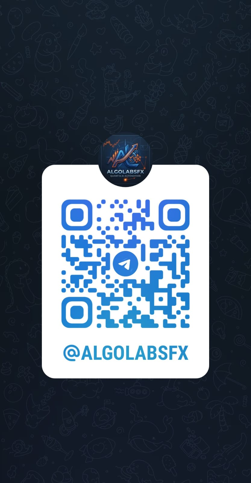 AlgolabsFX Telegram channel QR code